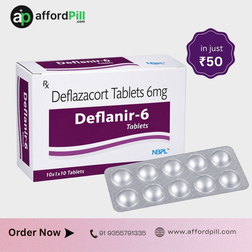 When buying medicines online, selecting a reliable source is important. If you are looking for Deflanir-6 Tablets, start by checking whether the online pharmacy provides clear product information, secure ordering, and dependable customer support. It is also important to check the packaging and expiry information when your order arrives.

Affordpill provides a convenient way to explore healthcare products online. We focus on offering genuine healthcare products while providing competitive prices and a simple ordering experience. Customers can browse products from home and get support when they need help with their orders.

Before using Deflanir-6 Tablets, carefully follow the instructions provided by your healthcare professional. If you have questions about its use, dosage, or suitability for your health needs, consult your doctor or pharmacist. Never change your prescribed treatment without professional advice.

Choosing a trusted pharmacy, checking product details, and following medical guidance are important parts of responsible healthcare. With Affordpill, customers can explore healthcare products through a simple and convenient online shopping experience.


Order Now:-https://www.affordpill.com/products/deflanir-6-tablets
E-mail :-info@affordpill.com
Address :-  D-67, Sector-6, Noida, Uttar Pradesh - 201301
Content No:- +91 9355791335, 9818310317