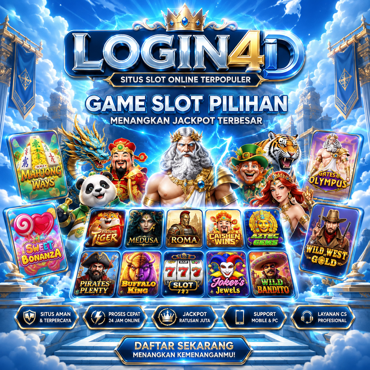 LOGIN4D | Situs Slot Online Terpopuler Dengan Game Slot Pilihan  