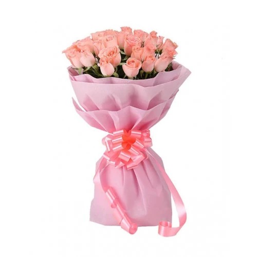 Blushing Beauty: 20 Blooming Pink Roses Bouquet.jpg