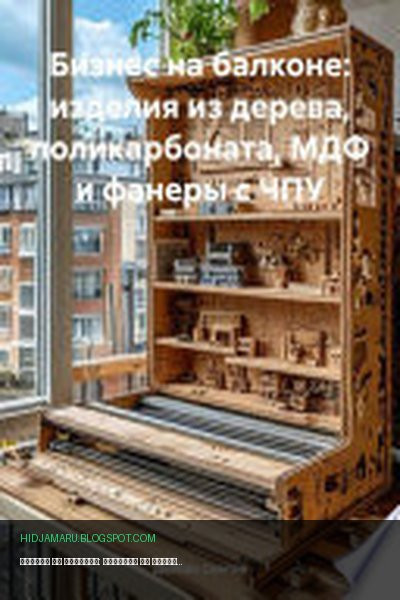 Обложка книги «Бизнес на балконе: изделия из дерева, поликарбоната, МДФ и фанеры с ЧПУ» - Дьякон Джон Святой