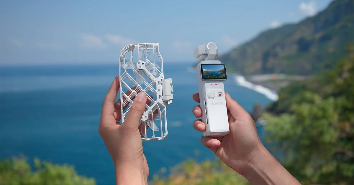 HoverAir Versa: Gimbal Cầm Tay Biến Hình Drone AI Thông Minh - Hình 1