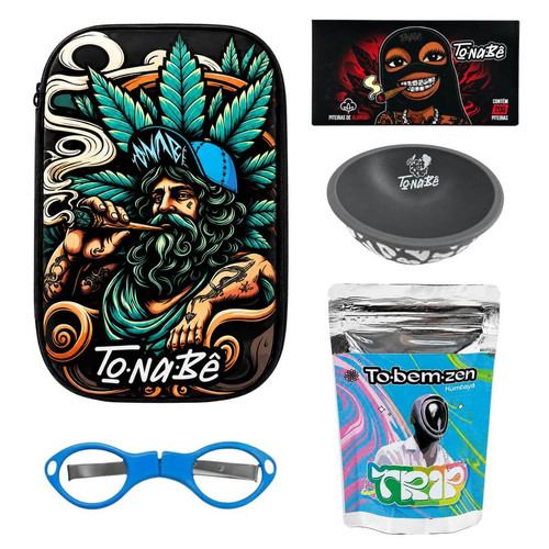 Kit Case Tonabê Full Print C Cuia, Piteira, Tabaco e Tesoura