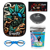 Kit Case Tonabê Full Print C Cuia, Piteira, Tabaco e Tesoura