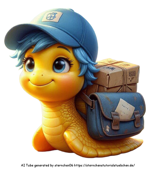 eine niedliche kleine krabbelnde Schnecke als Postschnecke m (8)
