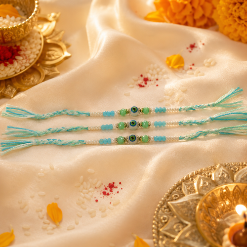 Evil Eye Rakhi Combo Set of 3