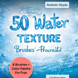 Water textures in Procreate 202607032104 x4