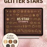 Tablet displaying star stamps 202607041110 x4