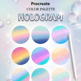 Procreate palette hologram UI 202607040943 x4