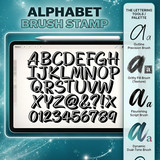 Alphabet brush stamps Procreate … 202607042005 x4