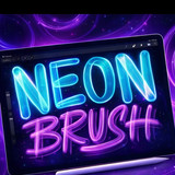 Neon brush digital art workflow 202607042005 x4