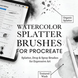 Monochromatic watercolor brushes… 202607042005 x4