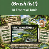 Ghibli look Procreate brush list 202607032130 x4