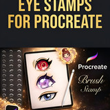 Anime eye stamps Procreate brush 202607041612 x4