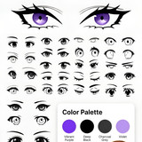 Swatch Palette layout manga eyes 202607041612 x4