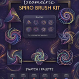 Geometric brush swatches digital… 202607041110 x4