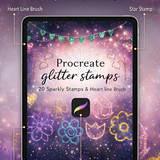 Glitter stamps Procreate promotion 202607041110 x4