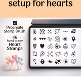Procreate brush setup for hearts 202607041110 x4