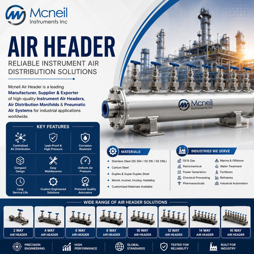 Air Header Manufacturer, Supplier & Exporter | Instrument Air Headers | Mcneil Air Header.jpg