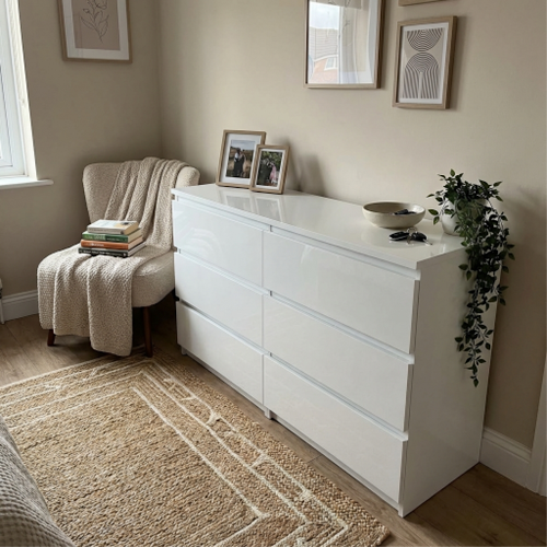 DHS White Gloss Chest of Drawers: Room Transformed.png