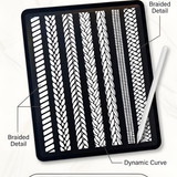 Rope textures Procreate cheat sheet 202607042013 x4