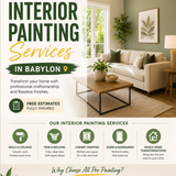 Interior painting services in Babylon, NY