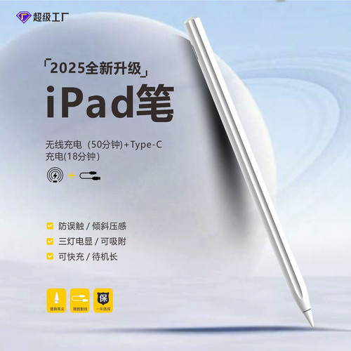 STYPEN W iPad Stylus Pen Magnetic Charging Anti Palm White.jpg