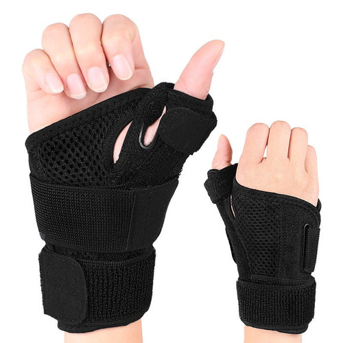 WBTHB Thumb Wrist Support Brace Adjustable Black Universal.jpg