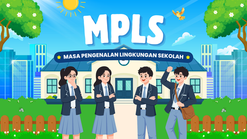 Biru dan Hijau Ilustrasi Presentasi MPLS Masa Pengenalan Lingkungan Sekolah.png