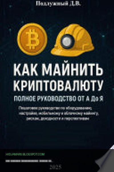 Обложка книги «Как майнить криптовалюту: Полное руководство от А до Я» - Дмитрий Подлужный