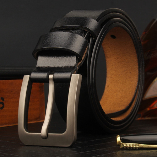 LBELTBK125 Genuine Leather Pin Buckle Belt 125cm Black.jpg