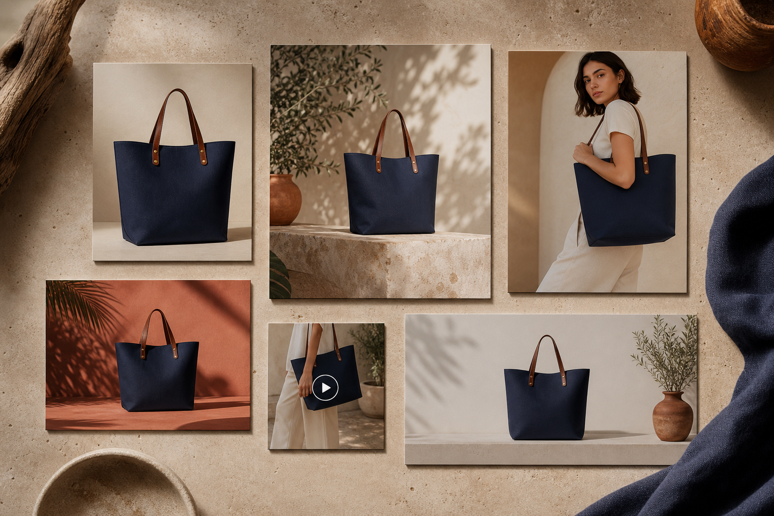 Shopify product visual kit mood board generated image