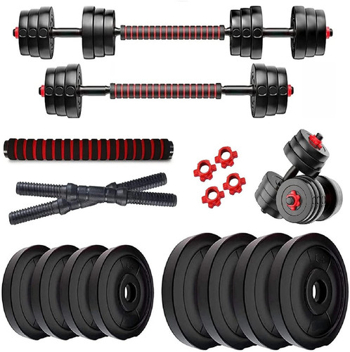 WILORA 20KG 2KG X 4 3KG X 4 Dumbbell Combo Set Black Bar Plate Combo 20 kg 1.jpg