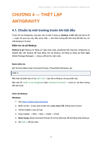 CẨM NANG VIBE CODE VỚI ANTIGRAVITY ĐẶNG HỮU SƠN X NGUYỄN THÀNH CÔNG COACHIO ACADEMY page 50.png
