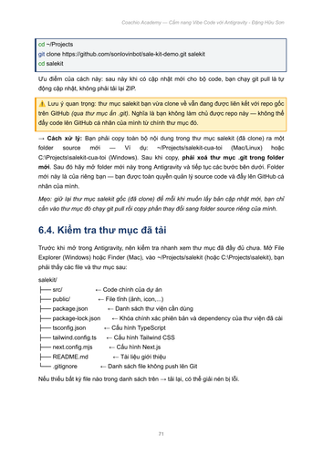 CẨM NANG VIBE CODE VỚI ANTIGRAVITY ĐẶNG HỮU SƠN X NGUYỄN THÀNH CÔNG COACHIO ACADEMY page 71.png