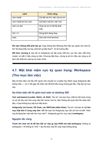 CẨM NANG VIBE CODE VỚI ANTIGRAVITY ĐẶNG HỮU SƠN X NGUYỄN THÀNH CÔNG COACHIO ACADEMY page 58.png