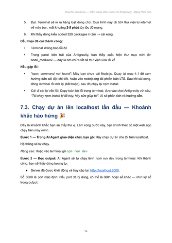 CẨM NANG VIBE CODE VỚI ANTIGRAVITY ĐẶNG HỮU SƠN X NGUYỄN THÀNH CÔNG COACHIO ACADEMY page 74.png