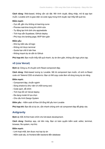 CẨM NANG VIBE CODE VỚI ANTIGRAVITY ĐẶNG HỮU SƠN X NGUYỄN THÀNH CÔNG COACHIO ACADEMY page 64.png