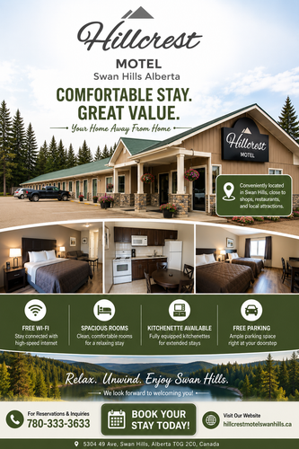 Comfortable Stay & Great Value at Hillcrest Motel Swan Hills.png