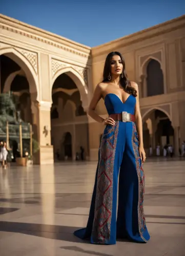 Beautiful morrocan women wearing jumpsuit traditio.webp