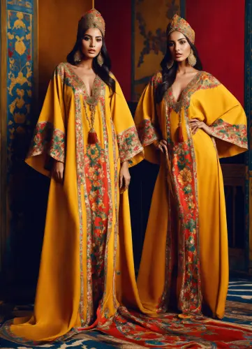 Beautiful morrocan women wearing morrocan kaftan (2).webp