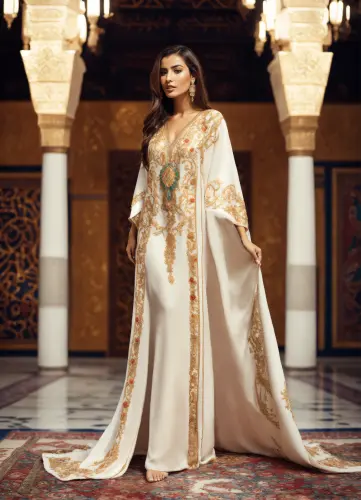 Beautiful morrocan women wearing morrocan kaftan w.webp