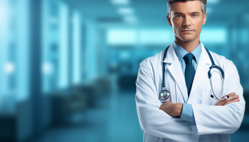 vecteezy ai generated confident doctor in lab coat looking at camera 36209214.jpg