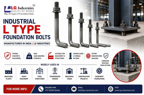 Industrial L Type Foundation Bolts Manufacturer in India LG Industries.jpg