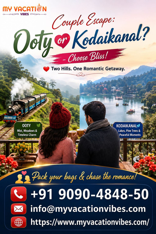  Couple Escape Ooty or Kodaikanal – Choose Bliss!