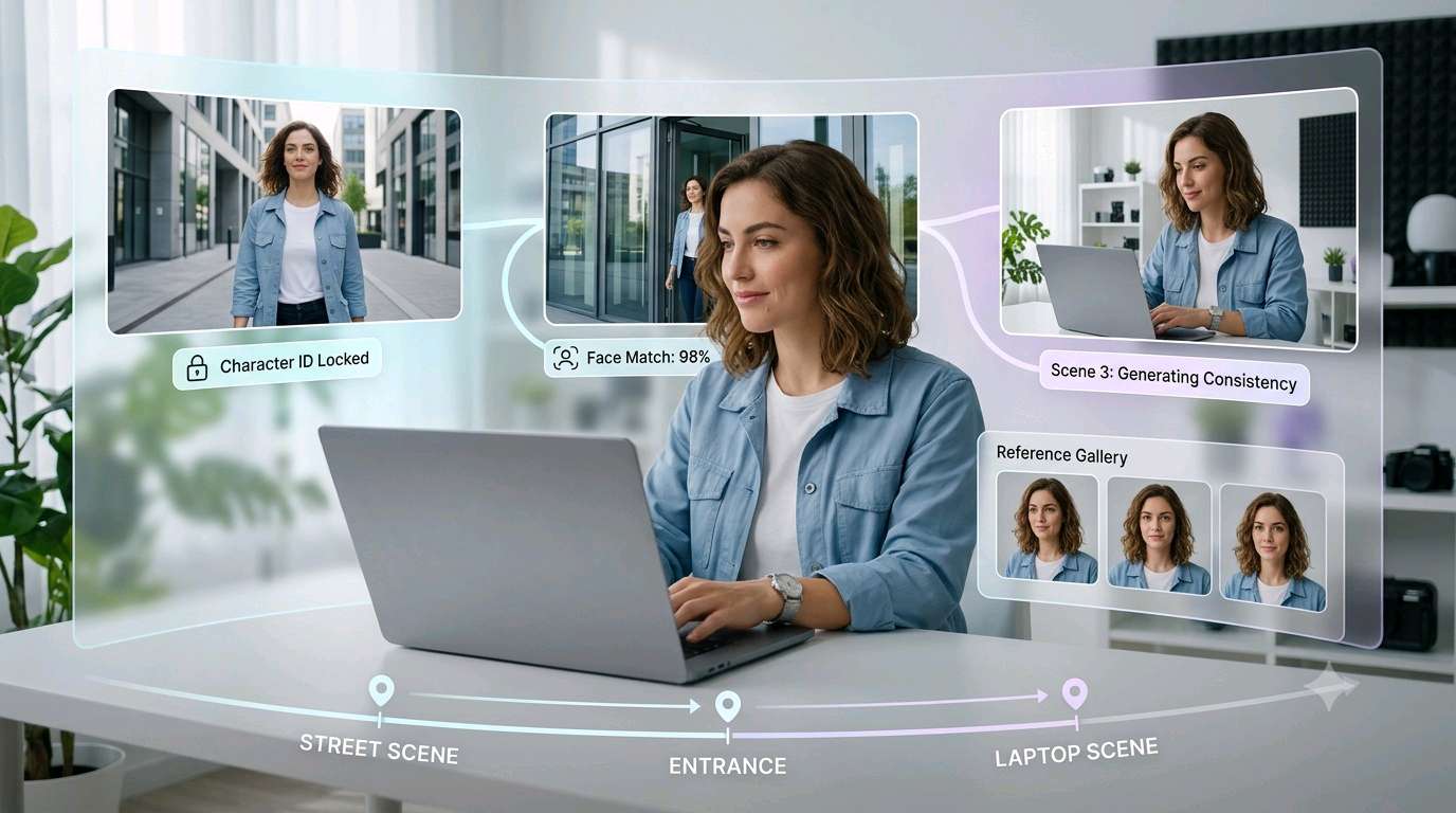 How to keep the same face and character consistent in AI videos