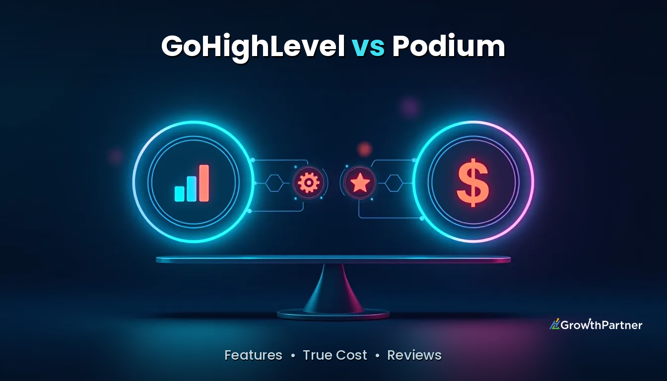 GoHighLevel vs Podium: Features & True Cost (2026) — HL Growth Partner, Dr Priya Jaganathan