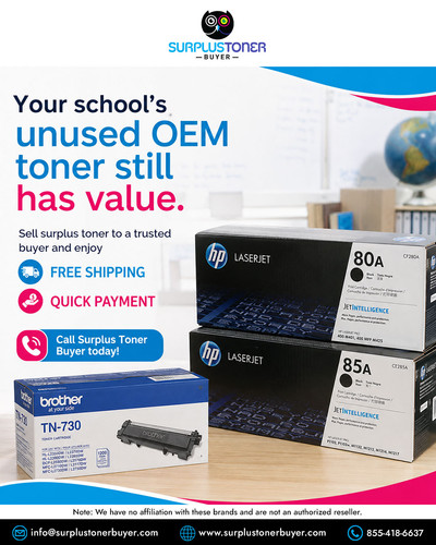 Your school's unused OEM toner still has value Surplus Toner Buyer.jpg