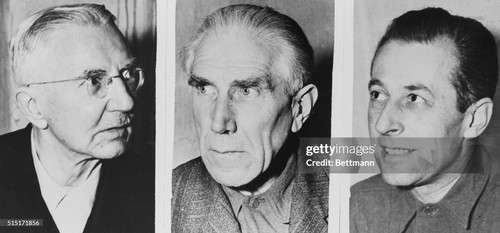 (L-R) Dr. Hjalmar Schacht, former minister and Reichsbank president, Franz von Papen, Nazi foreign a.jpg