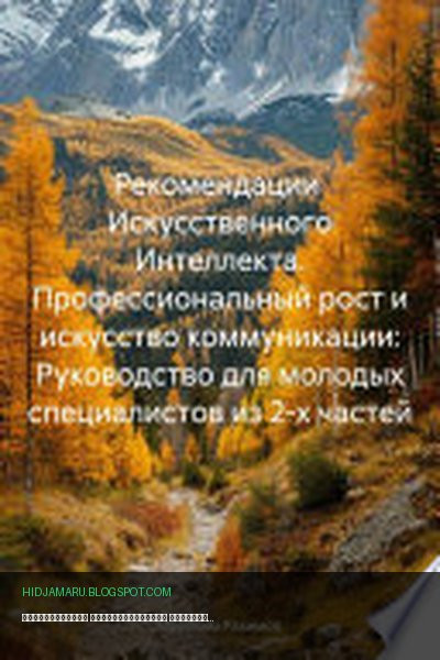 Обложка книги «Рекомендации Искусственного Интеллекта. Профессиональный рост и искусство коммуникации: Руководство для молодых специалистов из 2-х частей» - Ибрагим Рахимов