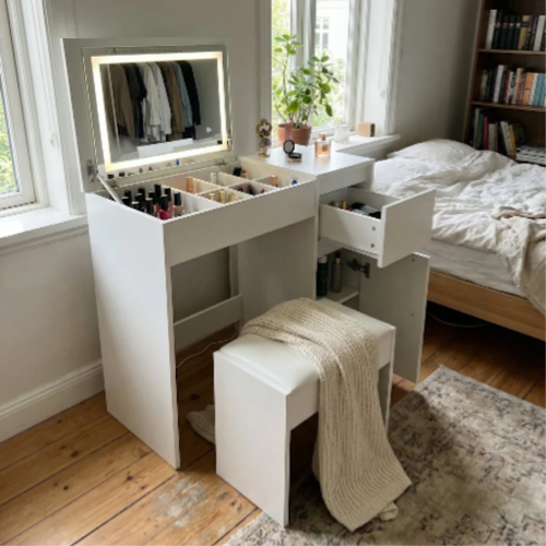 Finally Found a Compact Dressing Table with Mirror and Lights for My Bedroom.png